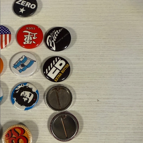 Colorful Assorted Pinback Buttons - Picture 2 of 2